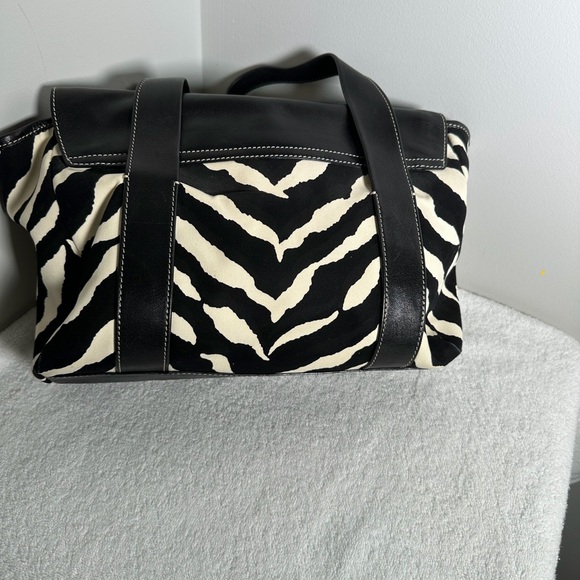 kate spade Black and White Zebra Print Tote - Picture 3 of 9